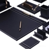 NAMIZNI USNJENI ORGANIZATOR CLASSICS ZA PISALNO MIZO SET 14/1 ČRN