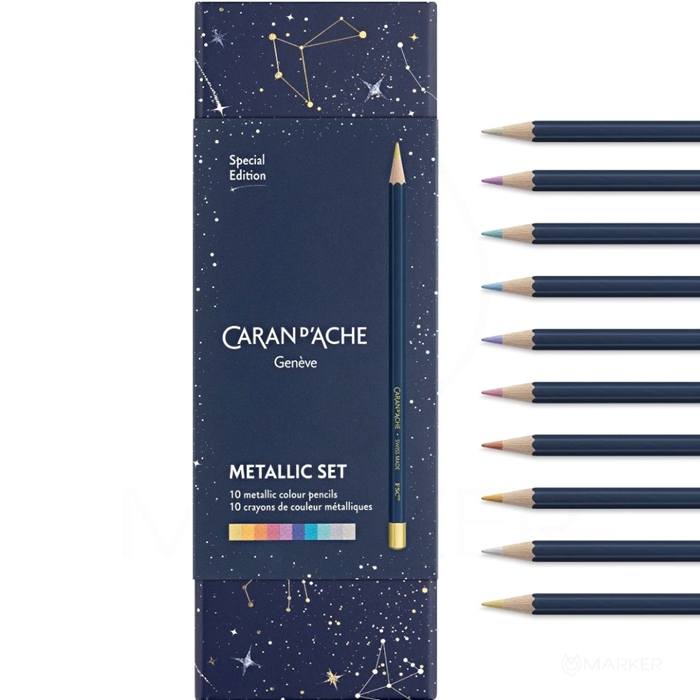Barvice Caran d'Ache COSMIC BLUE Colour Set - posebna izdaja