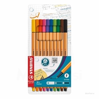 FLOMASTER STABILO FINELINER POINT 88 SET 10 BARV