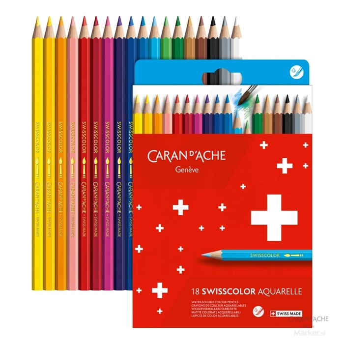 BARVICE CARAN D'ACHE SWISSCOLOR SCHOOL LINE AKAVREL 18 BARV