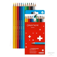 BARVICE CARAN D'ACHE SWISSCOLOR SCHOOL LINE AKAVREL 12 BARV