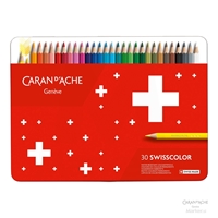 BARVICE CARAN D'ACHE SWISSCOLOR SCHOOL LINE AKAVREL 30 BARV V KOVINSKI EMBALAŽI