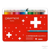 BARVICE CARAN D'ACHE SWISSCOLOR SCHOOL LINE AKAVREL 30 BARV V KOVINSKI EMBALAŽI