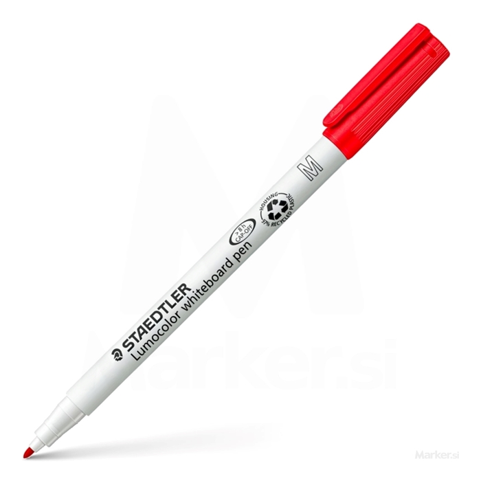 MARKER STAEDTLER LUMOCOLOR 301 ZE BELO TABLO WHITEBOARD RDEČ
