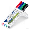 MARKERJI STAEDTLER LUMOCOLOR 301 WHITEBOARD WP4 1,MM SET 4/1 ZA BELO TABLO, STEKLO, PORCELAN