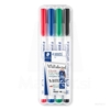 MARKERJI STAEDTLER LUMOCOLOR 301 WHITEBOARD WP4 1,MM SET 4/1 ZA BELO TABLO, STEKLO, PORCELAN