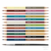 CARAN D’ACHE BY PAUL SMITH SET 12 COLOURED PENCILS BICOLOR + 1 BRUSH 