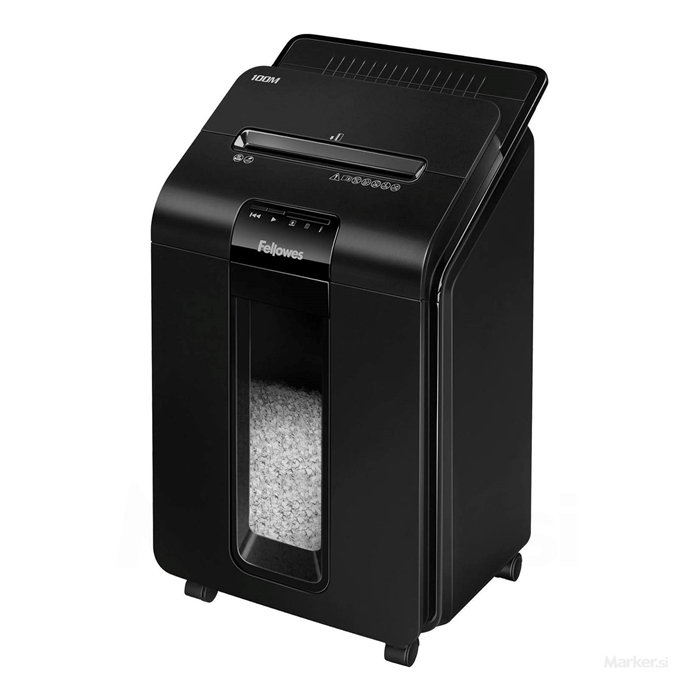 UNIČEVALNIK DOKUMENTOV FELLOWES AUTOMAX 100M AVTOMATSKI PODAJALNIK MICRO CUT 